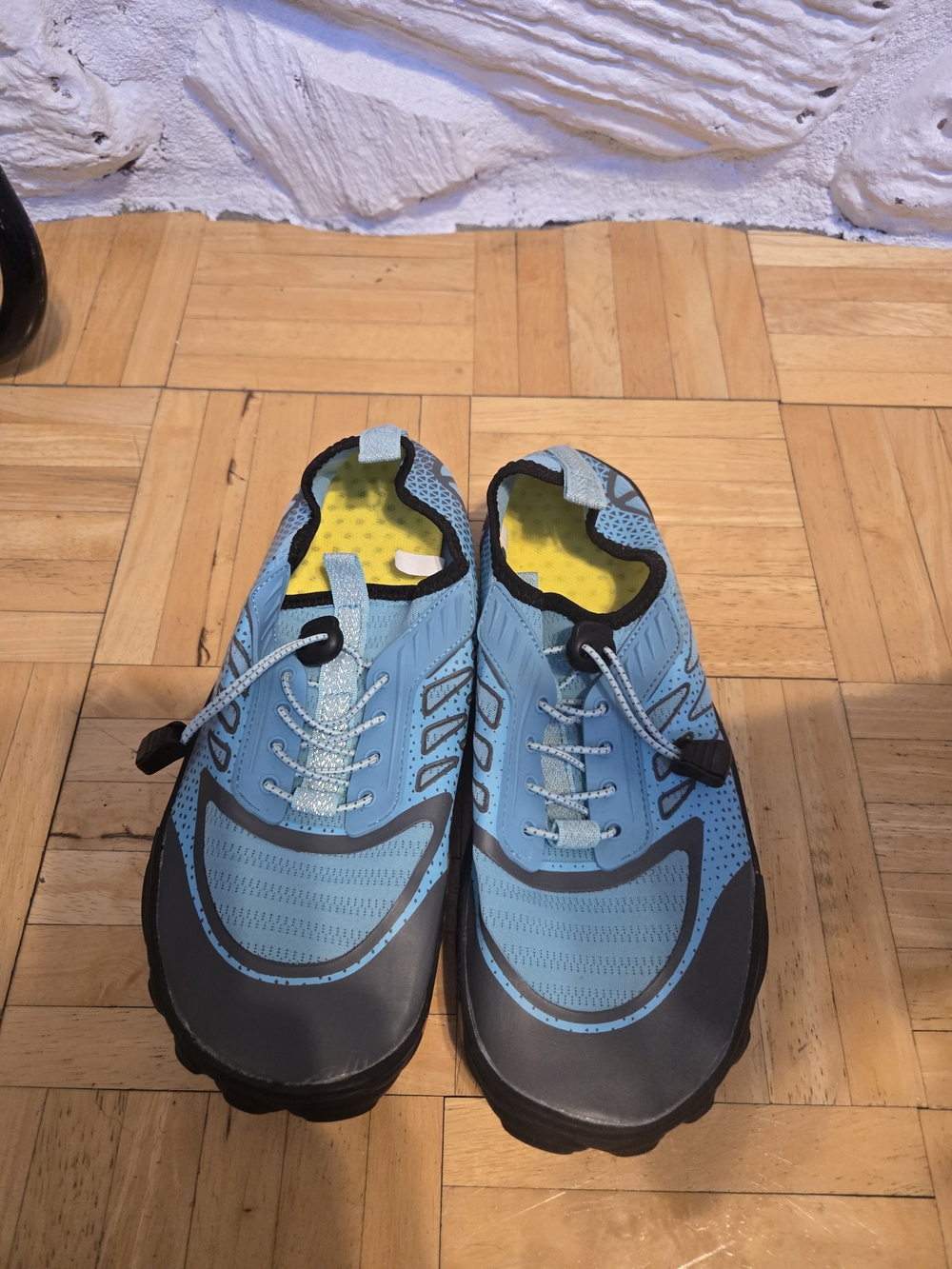 Women’s Light Blue Slip-On Sneakers with Cushioned Support